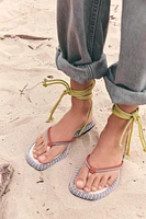 LOW HEEL ROPE SANDALS