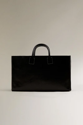 LEATHER TOTE BAG