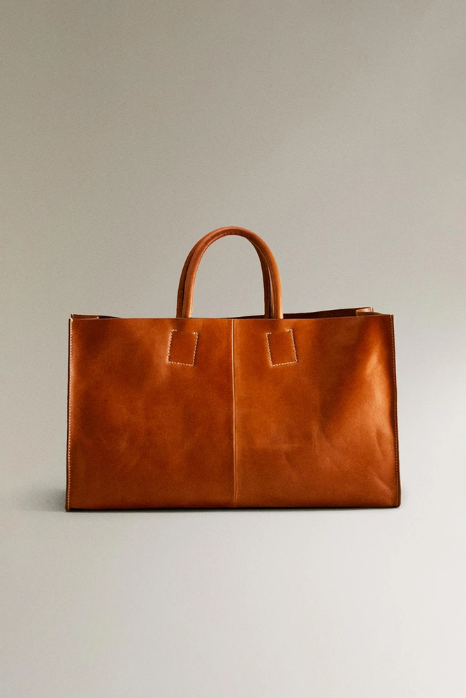 LEATHER TOTE BAG