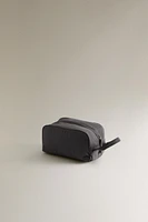 TECHNICAL FABRIC MAKEUP BAG WITH HANDLE