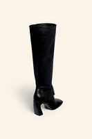 MAXI BUCKLE LEATHER BOOTS LIMITED EDITION