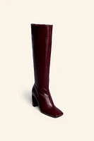 SQUARE TOE LEATHER BOOTS LIMITED EDITION