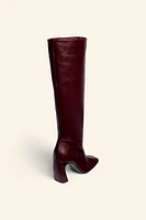 SQUARE TOE LEATHER BOOTS LIMITED EDITION