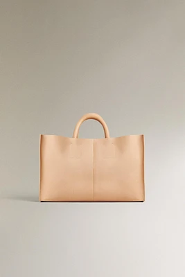 LEATHER MINI TOTE BAG