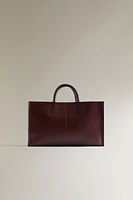 LEATHER MINI TOTE BAG