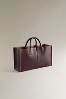 LEATHER MINI TOTE BAG