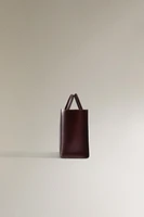 LEATHER MINI TOTE BAG