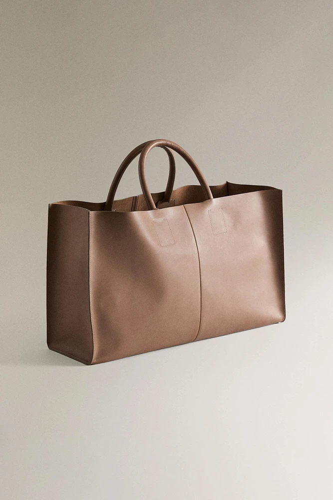 SAC CABAS EN CUIR