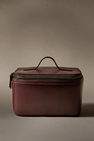 SMALL LEATHER TOILETRY BAG