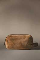 SPLIT LEATHER COSMETIC BAG