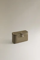 LEATHER MAKEUP BAG