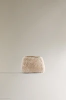 FURRY TOILETRY BAG