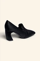 SQUARE TOE LEATHER HEELS LIMITED EDITION