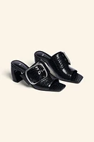 MAXI BUCKLE LEATHER SANDALS LIMITED EDITION