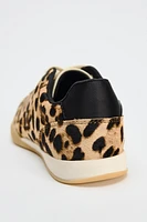 LEATHER ANIMAL PRINT SNEAKERS