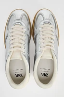 METALLIC EFFECT SNEAKERS