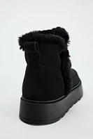 FAUX FUR ANKLE BOOTS