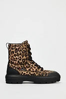 ANIMAL PRINT 3M THINSULATE ATHLETIC HIGH TOP SNEAKERS