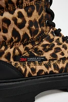 ANIMAL PRINT 3M THINSULATE ATHLETIC HIGH TOP SNEAKERS