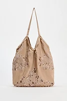 SATIN EFFECT TOTE BAG