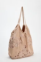 SATIN EFFECT TOTE BAG