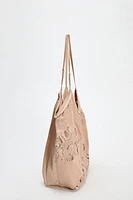 SATIN EFFECT TOTE BAG