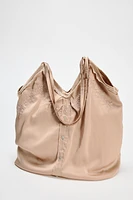 SATIN EFFECT TOTE BAG