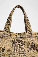 ANIMAL EMBOSSED SHOPPER BAG