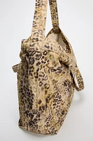 ANIMAL EMBOSSED SHOPPER BAG