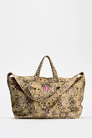 ANIMAL EMBOSSED SHOPPER BAG