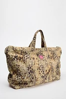 ANIMAL EMBOSSED SHOPPER BAG