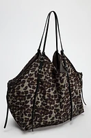 SATIN EFFECT TOTE BAG