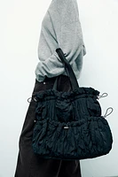 RUCHED SHOULDER BAG