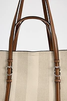 STRIPED TOTE BAG