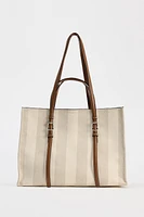 STRIPED TOTE BAG