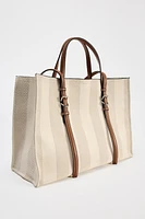 STRIPED TOTE BAG