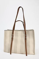 STRIPED TOTE BAG