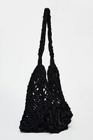 VELVET LOOK MAXI BUCKET BAG