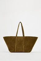 SUEDE TOTE BAG