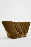 SUEDE TOTE BAG