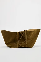 SUEDE TOTE BAG