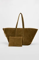 SUEDE TOTE BAG