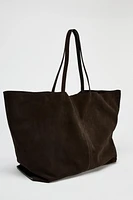 SUEDE MAXI TOTE