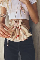 MINI FLORAL CROSSBODY BUCKET BAG