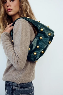 EMBELLISHED SHOULDER BAG