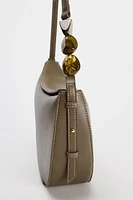 BEADED ASYMMETRICAL CROSSBODY BAG