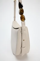 BEADED ASYMMETRICAL CROSSBODY BAG