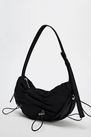 RUCHED SHOULDER BAG