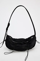 RUCHED SHOULDER BAG