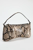 ANIMAL SKIN EFFECT SHOULDER BAG